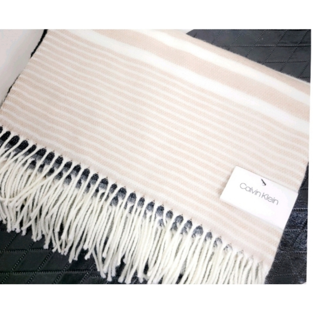Calvin Klein Fringe Scarf/Wrap